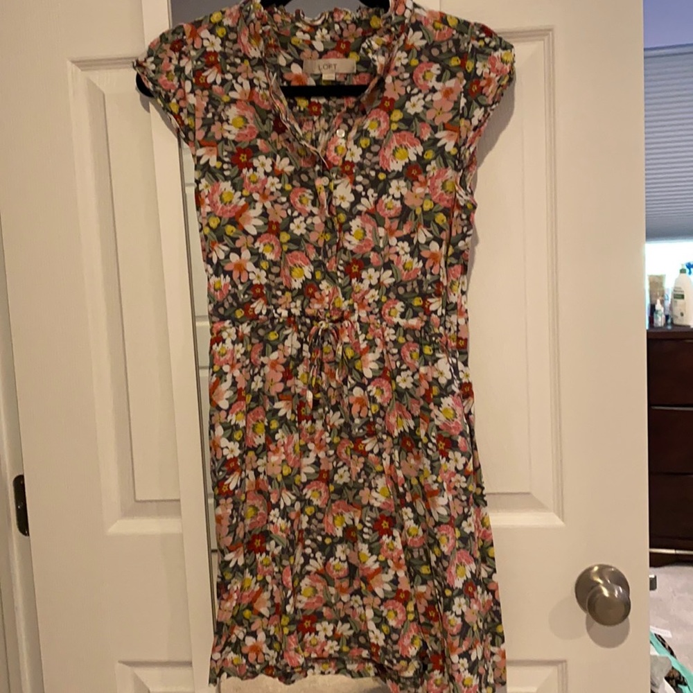 Floral Cap Sleeve Dress